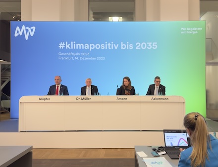 MVV-Bilanzpressekonferenz in Frankfurt am Main.