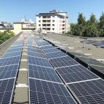 Solaranlage auf der Hemmingway-Oberschule in Mitte.