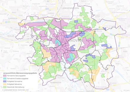 Bereits Ende vergangenen Jahres konnte die Landeshauptstadt Hannover ihre Wärmeplanung an das Land überreichen.