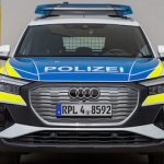 Eines von insgesamt vier Fahrzeugen vom Typ Audi Q4 e-tron des Pilotprojekts.