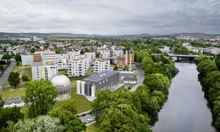 Direkt an der Lahn errichten die SWG ein Gebäude