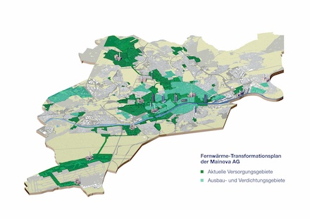 Mainova plant bis 2040 den vollständigen Umstieg auf klimaneutrale Wärmequellen für die Erzeugung der Fernwärme.