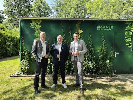 In Bochum schreitet der Glasfaserausbau schneller voran als geplant.