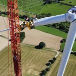 Die erste Anlage des neuen Windturbinen-Topmodells steht in Borchen-Etteln (Nordrhein-Westfalen).