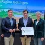 Foto der Sprecher der Pressekonferenz zur Gründung der EnergieRegion Göttingen GmbH.