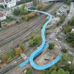 Die Fahrradbrücke West „Ann Arbor Bridge“ in Tübingen ist Teil des nachhaltigen Mobilitätskonzeptes. Foto: Universitätsstadt Tübingen