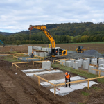 Der Batteriespeicher in Untersteinach wird eine Leistung von 10,35 Megawatt und eine Kapazität von 22 Megawattstunden haben. Foto: terralayr